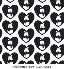 Blue Christmas Snowman diseño de patrones sin fisuras para gráficos de sitios web, textil de moda