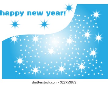 Blue Christmas star snowflake vector background pattern