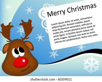 blue christmas template; vector (eps10)