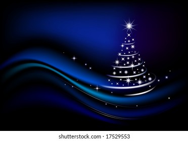 Blauer Weihnachtsbaum