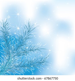 Blue christmas tree