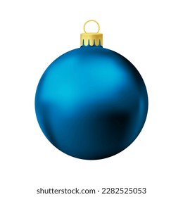 Blue Christmas tree ball for holiday