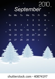Blaue Weihnachtsbaumplanke, Illustration