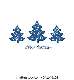 Blue Christmas Trees