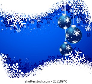 Blue Christmas vector background