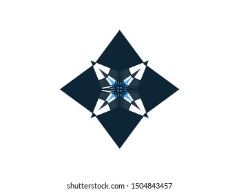 Blue Christmas xmas celebrating decorative star snowflake flower 