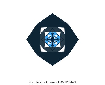 Blue Christmas xmas celebrating decorative star snowflake flower 