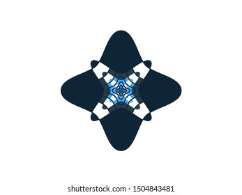 Blue Christmas xmas celebrating decorative star snowflake flower 