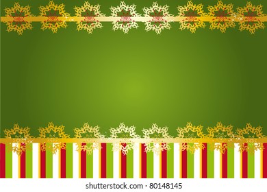 Blue Christmas-tree card with snow