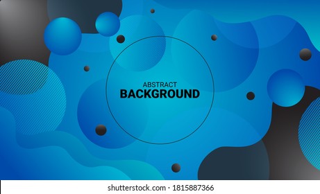 Blue Cicle Abstract Background Design Stock Vector (royalty Free 