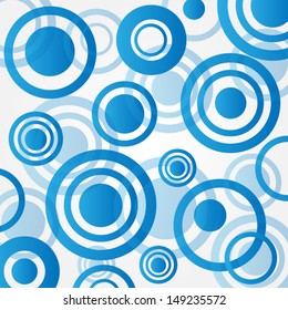 Blue circle abstract background