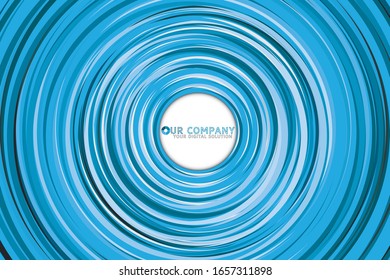 Blue Circle Abstract Background Design