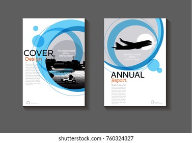 blue Circle abstract background modern cover design modern book cover Brochure cover  template,annual report, magazine and flyer layout Vector a4