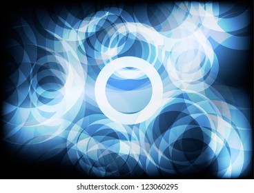 Blue Circle abstract vector backgrounds