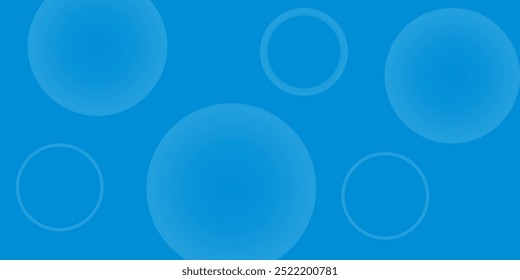 Fondo azul del círculo, burbujas, Anuncio, telón de fondo, Sitio web. Vector