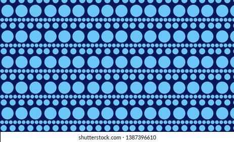 Blue Circle Background Pattern Vector