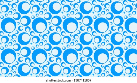 Blue Circle Background Pattern Vector Graphic