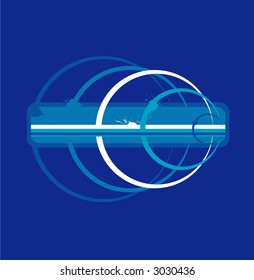 Blue Circle Banner
