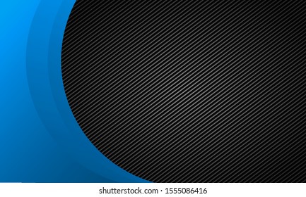 Blue circle with black pattern background