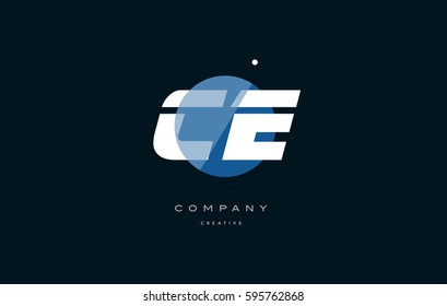 blue circle dot big font alphabet company letter logo white design vector icon template
