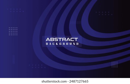 Blue Circle Geometric Curve Lines Frame Abstract Background for futuristic banner, cover, poster