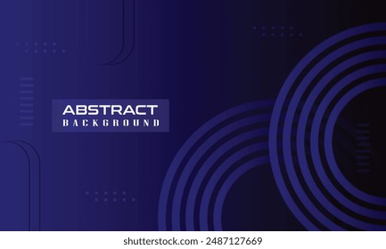 Fondo Abstractas del marco de las líneas geométricas de la curva del círculo azul para el Anuncio futurista, cubierta, póster