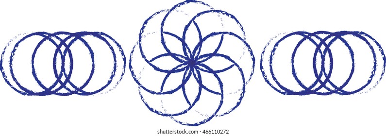 Blue Circle geometric design