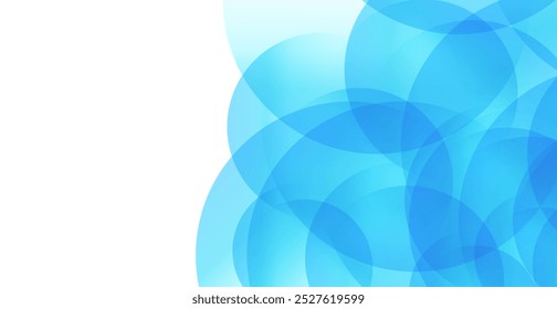 Blue Circle Geometric Pattern Background. Technology Banner. Abstract Business Wallpaper. Vector Illustration
