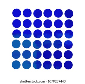 Blue circle gradient set with modern abstract backgrounds. Colorful fluid covers for calendar, brochure, invitation, cards. Template with round gradient set for screens and mobile app.