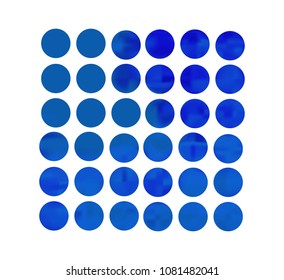 Blue circle gradient set with modern abstract backgrounds. Colorful fluid covers for calendar, brochure, invitation, cards. Template with round gradient set for screens and mobile app.