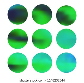Blue circle gradient set with modern abstract backgrounds. Template with round gradient set for screens and mobile app.