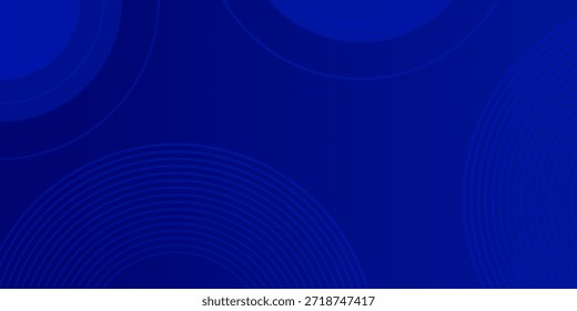 Fondo de desvanecimiento de gradiente de círculo azul. Moderno para el Anuncio, telón de fondo, invitación, presentación, cabecera. Líneas azules.