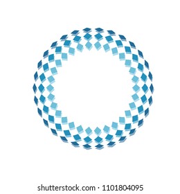 Blue circle graphic