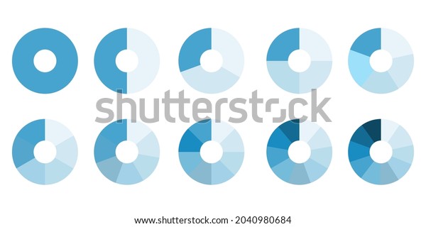 Blue\
circle. Infographic circle. Process chart. Cycle diagram. Segment\
infographic. Vector illustration. Stock\
image.