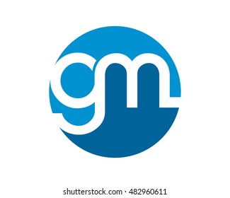 blue circle initial alphabet typography typeset logotype alphabet font image vector icon logo