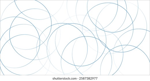 Blue circle line hand drawn set. Highlight hand drawing circle isolated on background. Round handwritten circle. For marking text, note, mark icon, number, marker pen, pencil and text check, vector