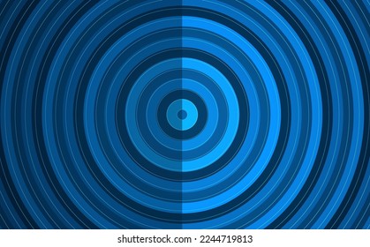 Fondo de las líneas de círculo azul. Plantilla para folletos, folletos y revistas