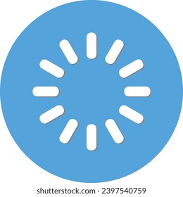 Blue circle loading icon 02