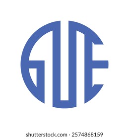 
Blue circle logo design, icon, symbol, vector.