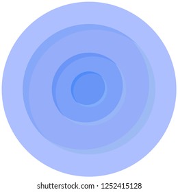 Blue Circle on blue circle