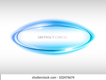 blue circle on the white background