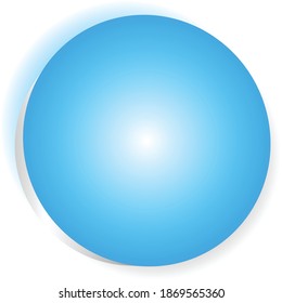 Círculo azul, orb, esfera con espacio vacío