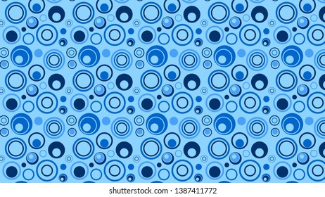 Blue Circle Pattern Background Illustration