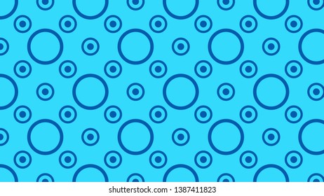 Blue Circle Pattern Background Illustration