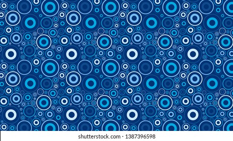Blue Circle Pattern Background Image
