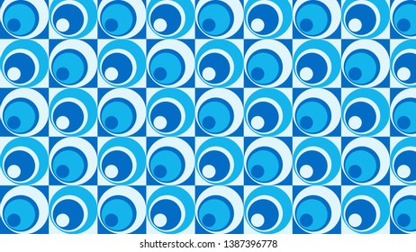 Blue Circle Pattern Background Vector