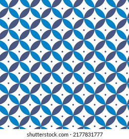 Blue circle pattern dark mode template. circelled pattern abstract
