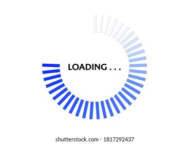 Blue Circle Progress Loading Bar Vector Stock Vector (Royalty Free ...