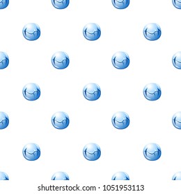 blue circle seamless pattern