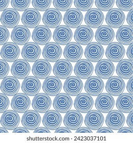 blue circle seamless pattern background